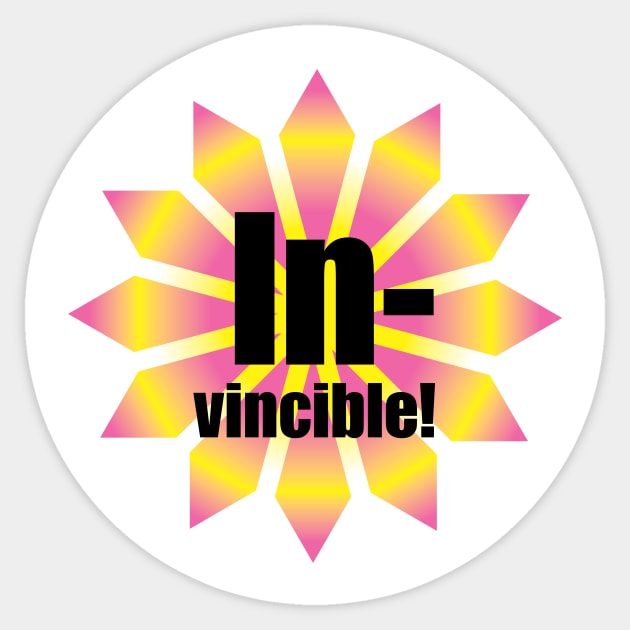 Invincible Sticker by west13thstreet